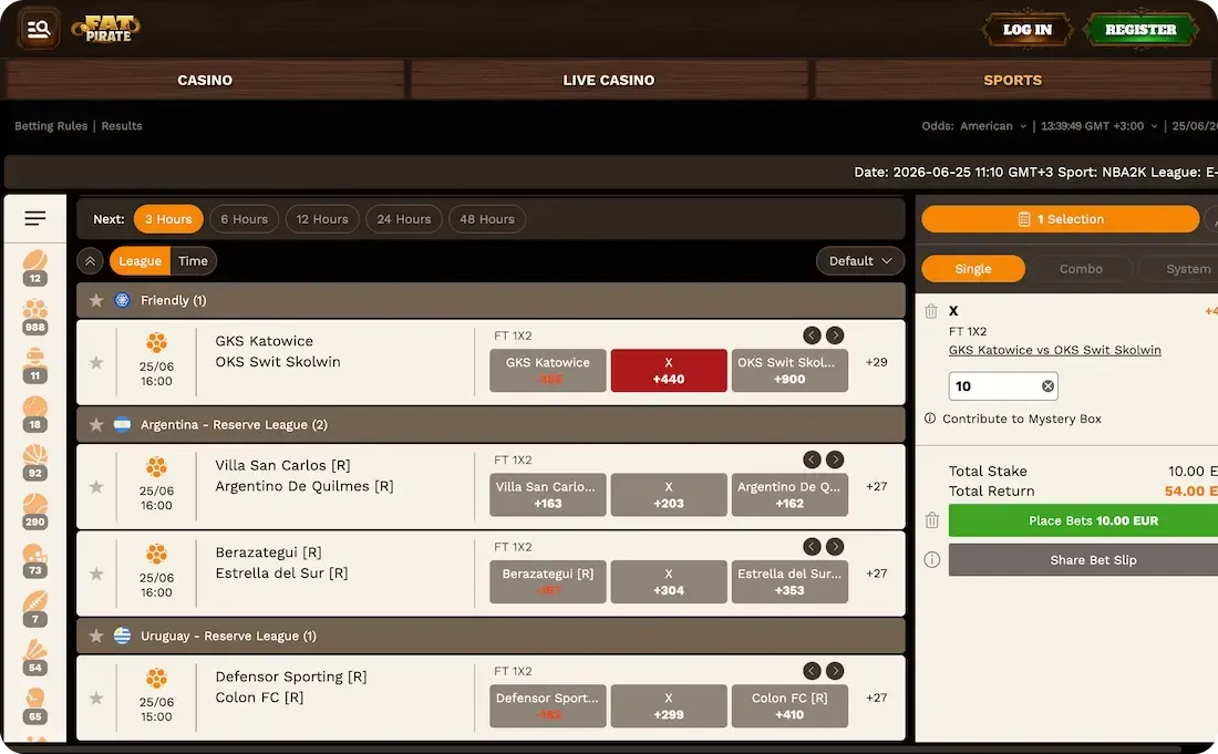fatpirate casino sport